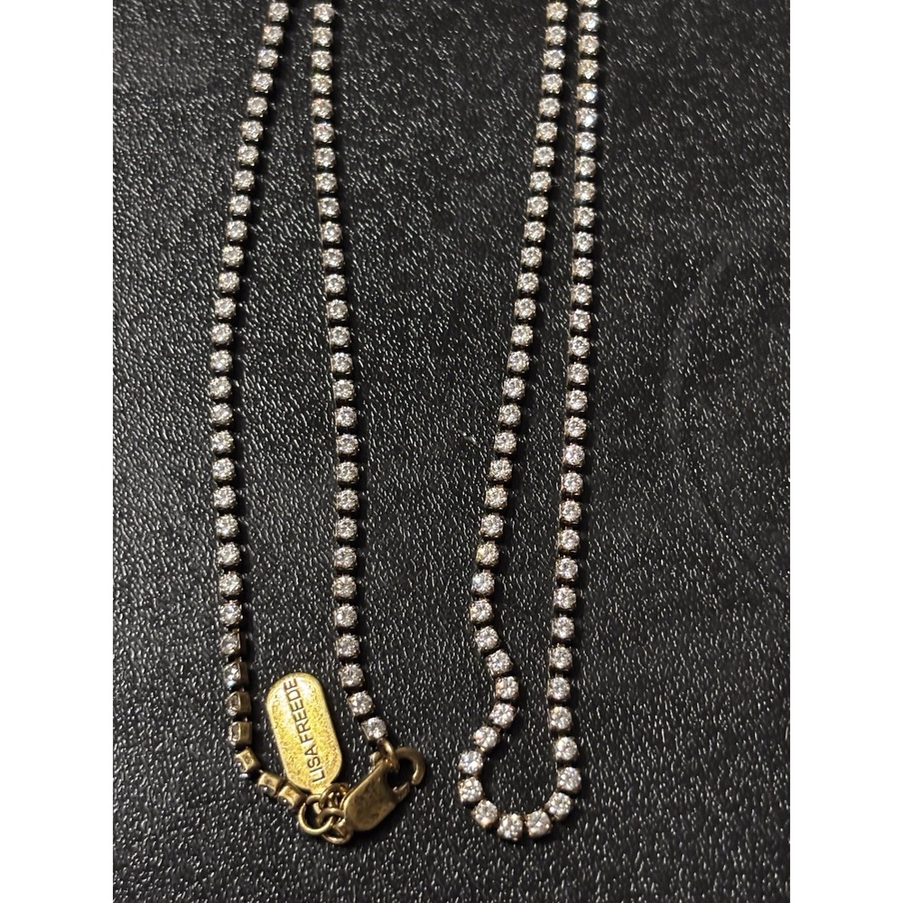Lisa Freede 925 Cubic Zirconia Tennis Necklace